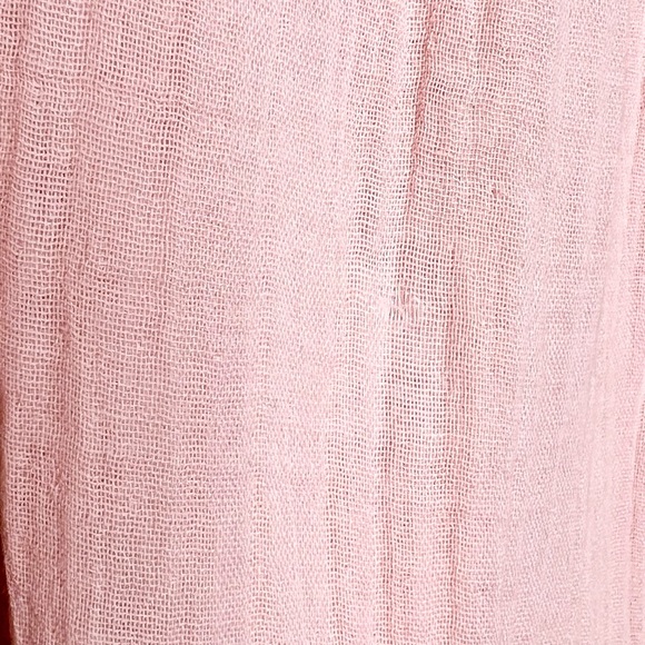 WILT Tiered Gauze Shift Dress in Peach Size XS - Picture 8 of 8